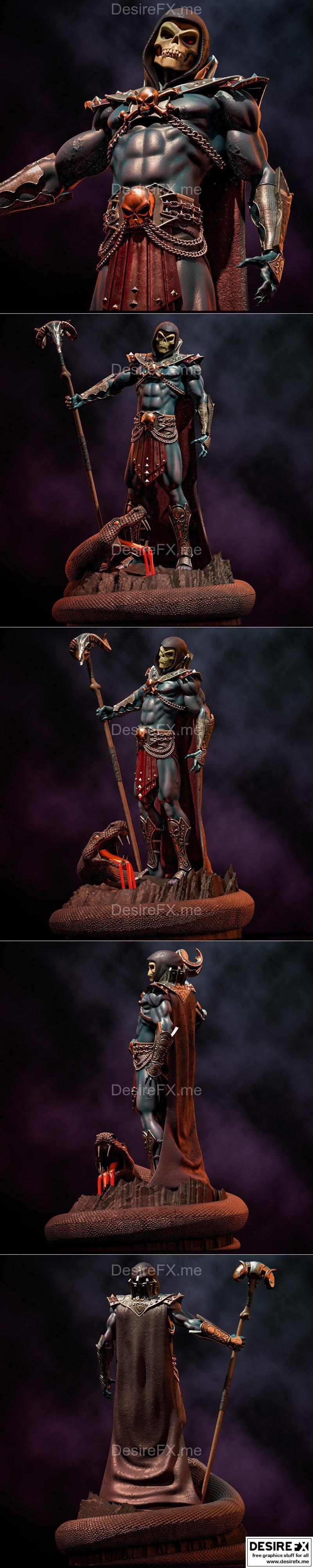 万能英雄骷髅怪 3D打印模型|Fan Art Skeletor – Masters of the Universe – Statue – 3D Print Model STL