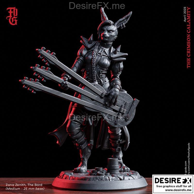 复活节特别版——Zana Zenith，吟游诗人3D打印模型|Easter Special – Zana Zenith, The Bard – 3D Print Model STL