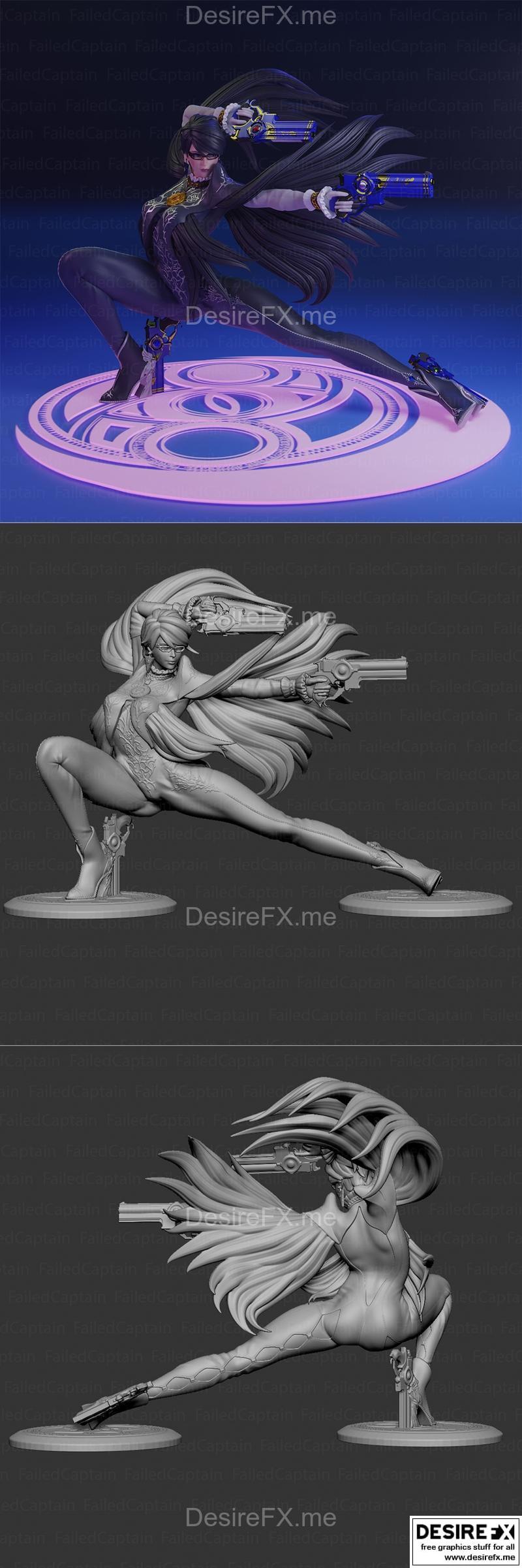巴耶娜2 3D打印模型|Bayonetta 2 – 3D Print Model STL