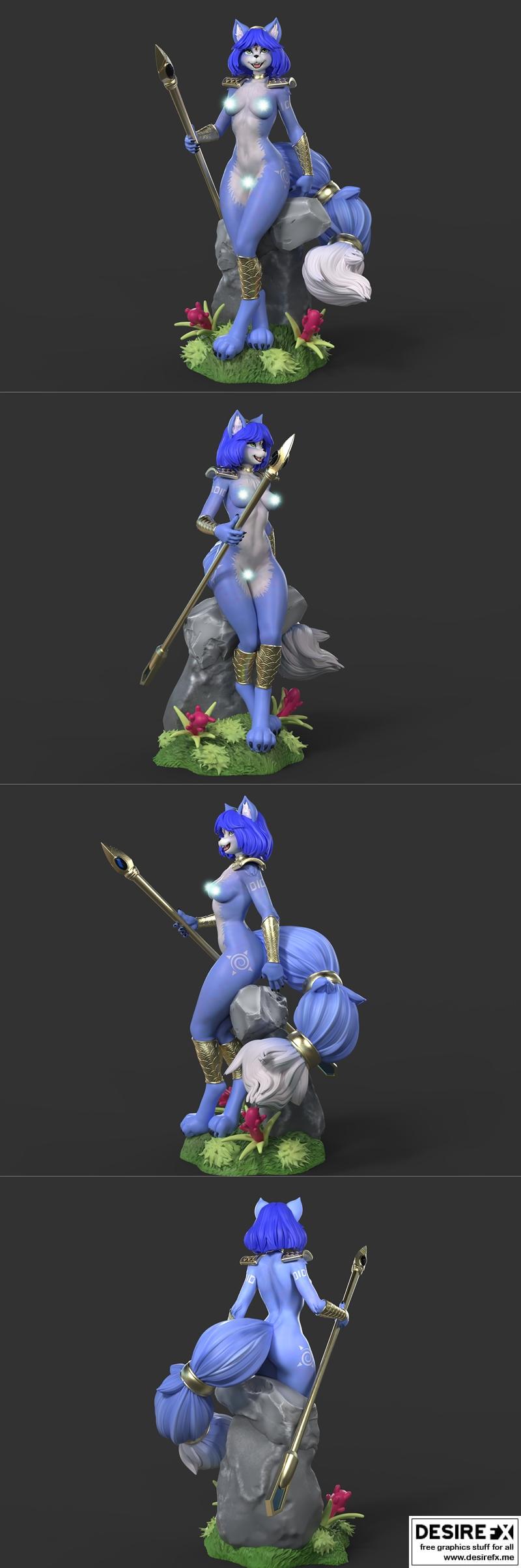 Krystal 3D打印模型|Krystal NSFW Version – 3D Print Model STL