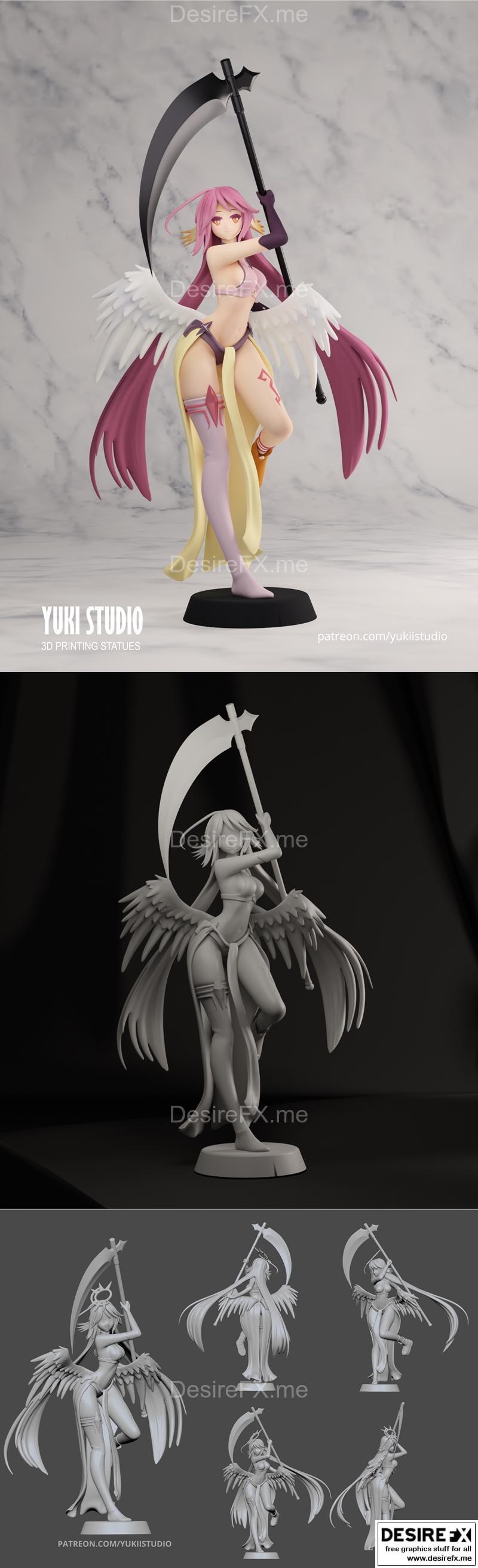 Yuki Studio - 《杰比尔：无游戏，无人生》3D打印模型|Yuki Studio – Jibril No Game No Life – 3D Print Model STL