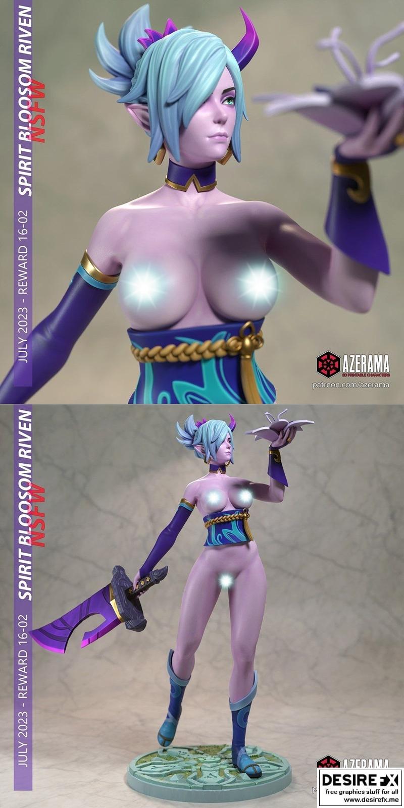 Azerama精神之花Riven 3D打印模型|Azerama – Spirit Blossom Riven – 3D Print Model STL