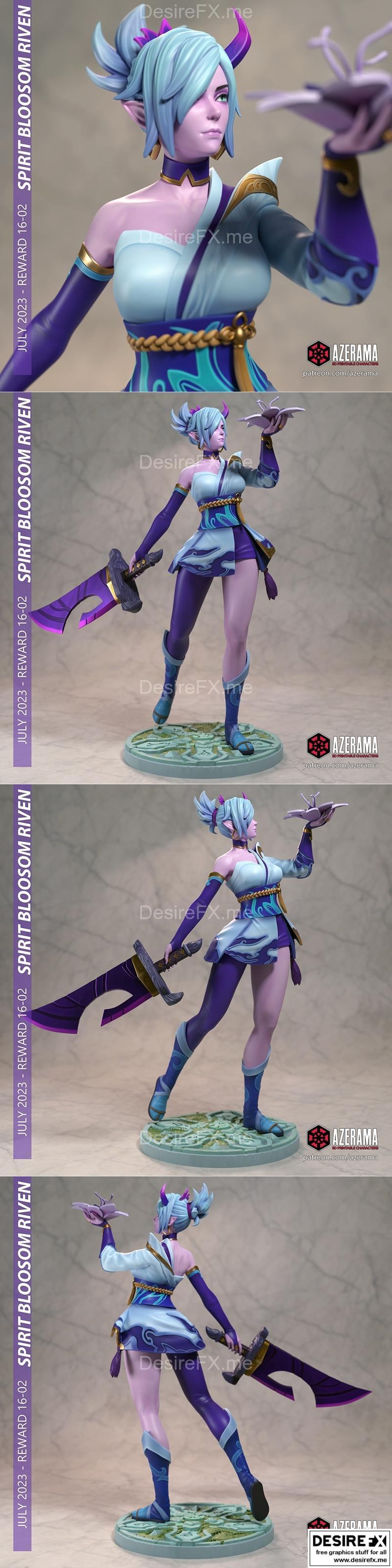 Azerama精神之花Riven 3D打印模型|Azerama – Spirit Blossom Riven – 3D Print Model STL