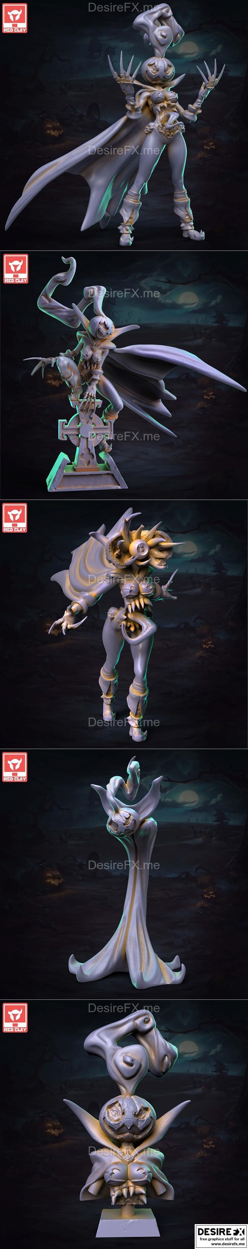 红土收藏品 - Pumpkill系列 - 3D打印模型|Red Clay Collectibles – Pumpkill Pack – 3D Print Model STL