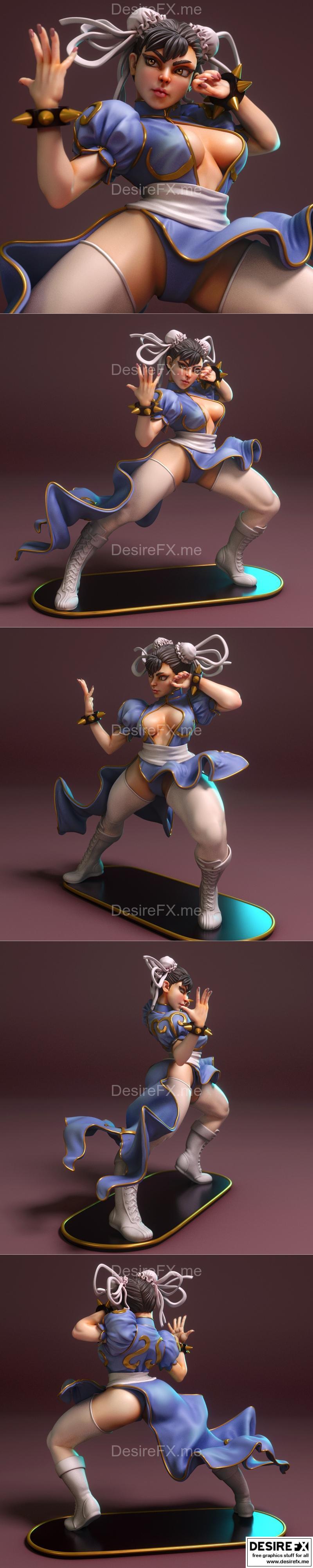 Torrida Minis - 银色之剑·陈丽 - 3D打印模型|Torrida Minis – Chun Li – 3D Print Model STL