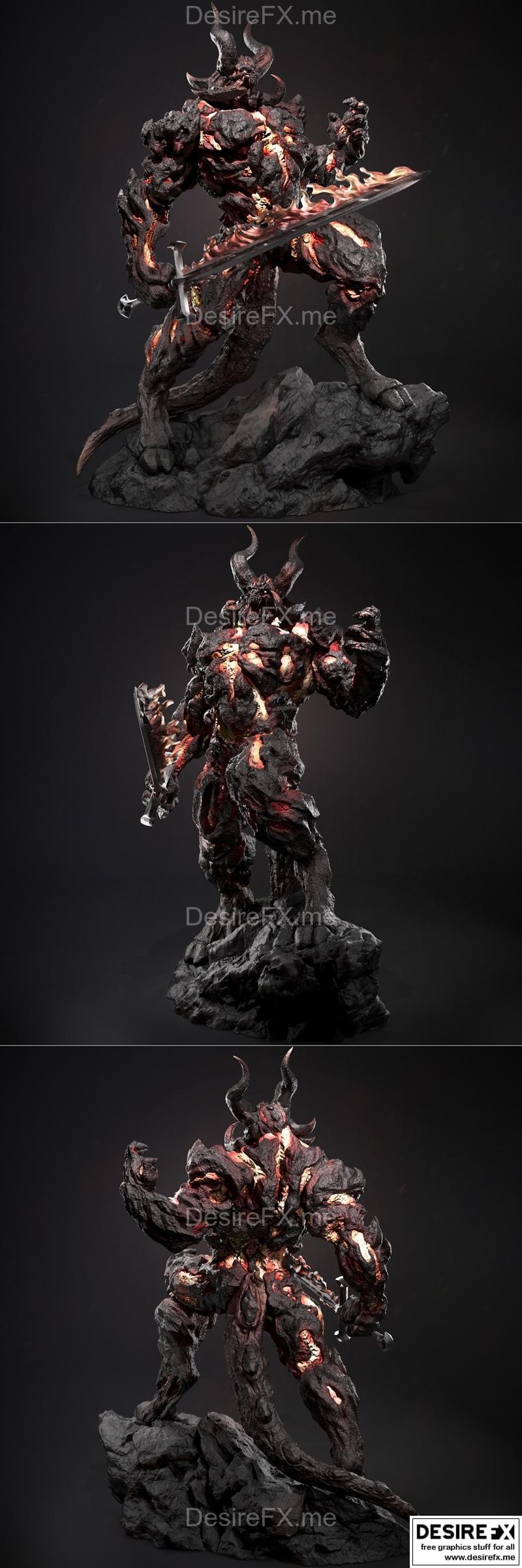 Ca 3D工作室 - 索尔图尔 - 3D打印模型|Ca 3d Studios – Surtur – 3D Print Model STL