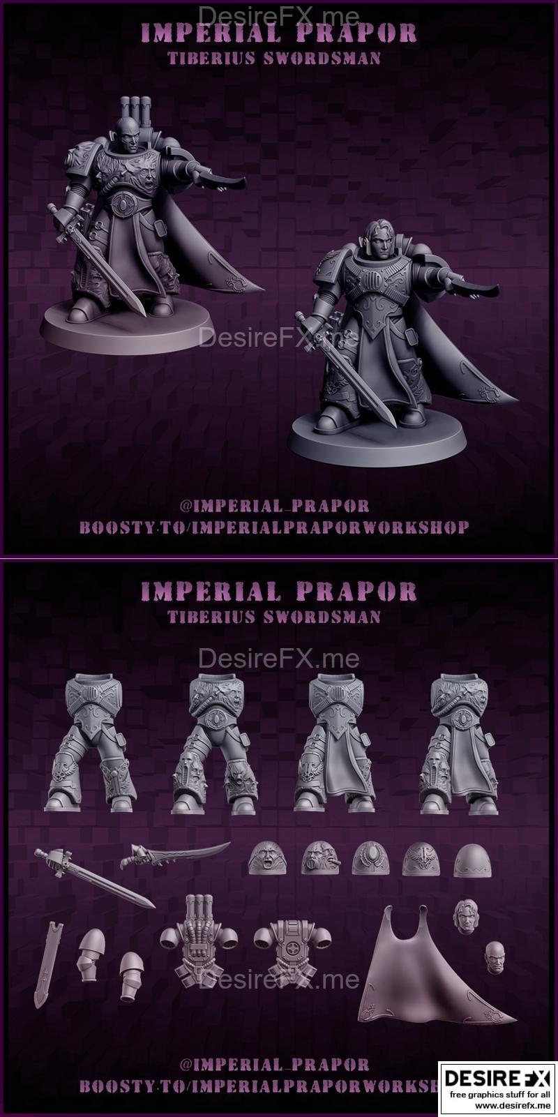 帝国保镖 - 提贝里乌斯 - 3D打印模型|Imperial Prapor – Tiberius – 3D Print Model STL