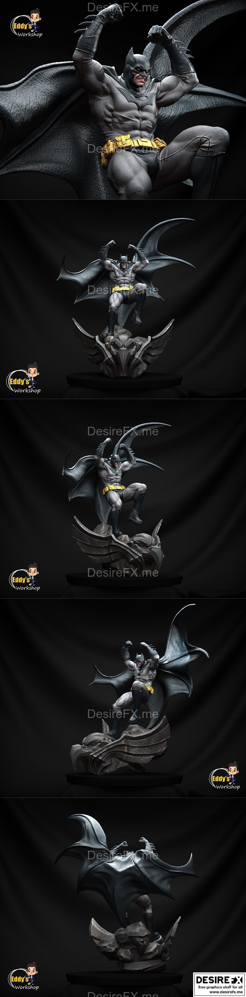 Eddy Workshop蝙蝠侠3D打印模型|Eddy Workshop – Batman Figure – 3D Print Model STL