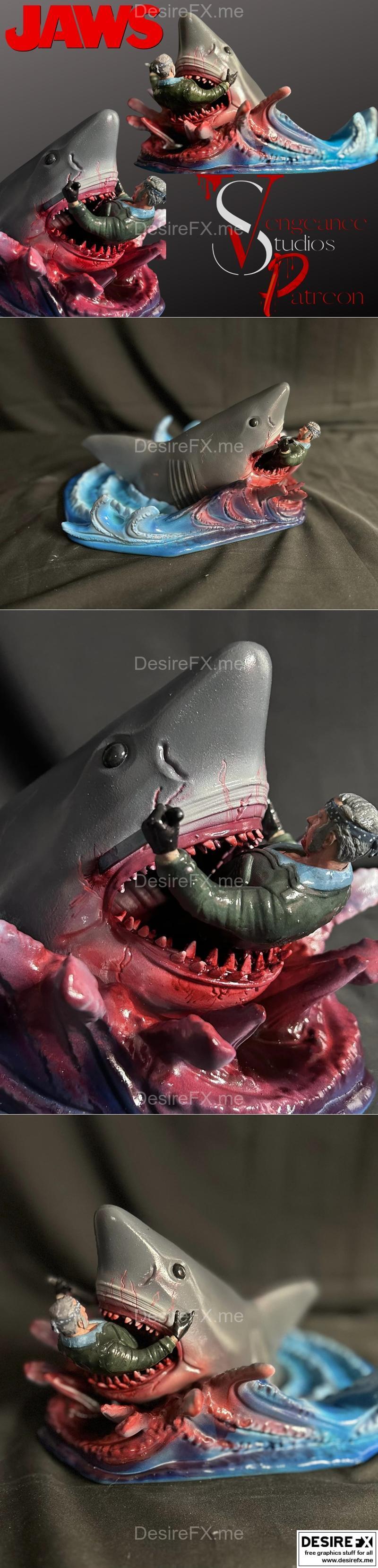 Jaws：五人组最终决战 3D打印模型|Jaws – Quints last stand – 3D Print Model STL