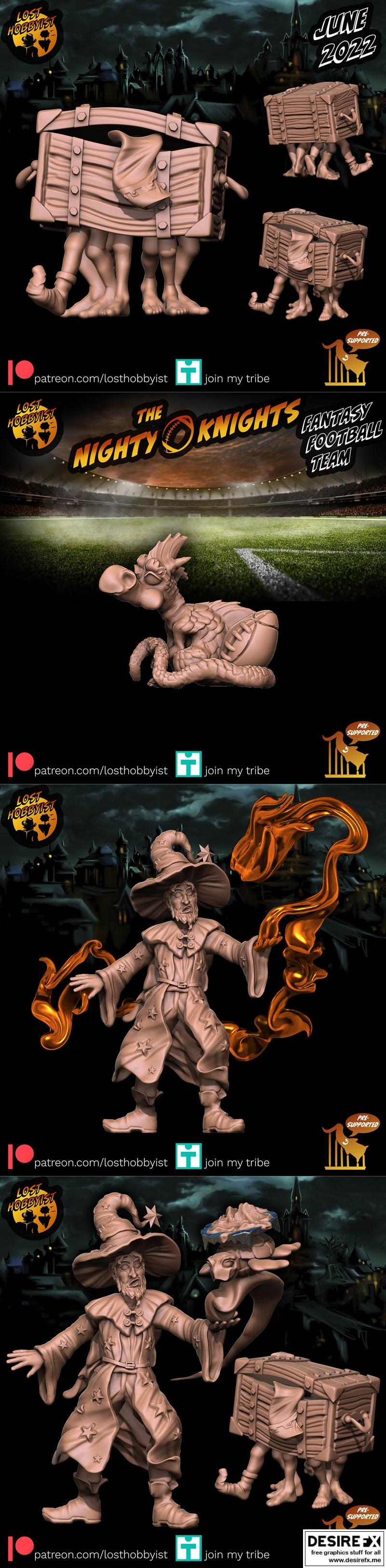 失落的爱好者 2022年6月 3D打印模型：动漫角色模型|Lost Hobbyist June 2022 – 3D Print Model STL