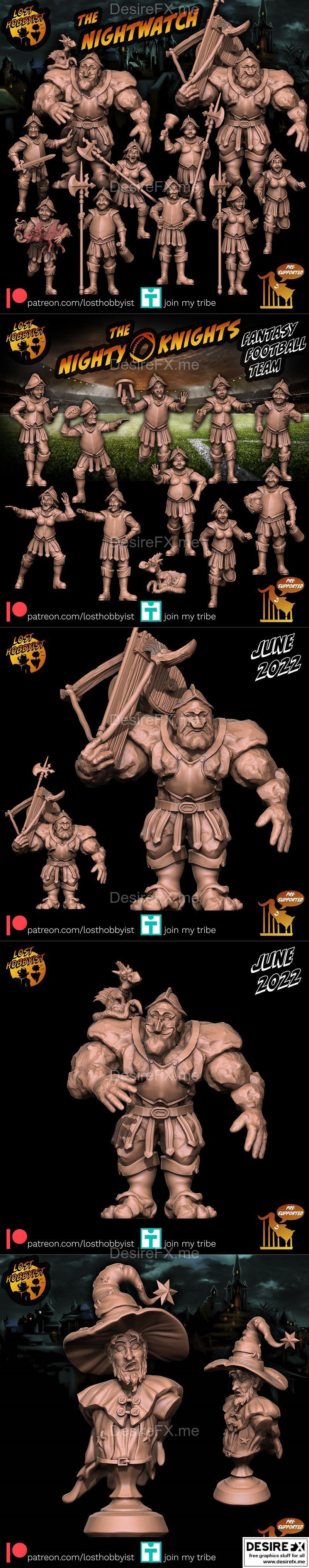 失落的爱好者 2022年6月 3D打印模型：动漫角色模型|Lost Hobbyist June 2022 – 3D Print Model STL