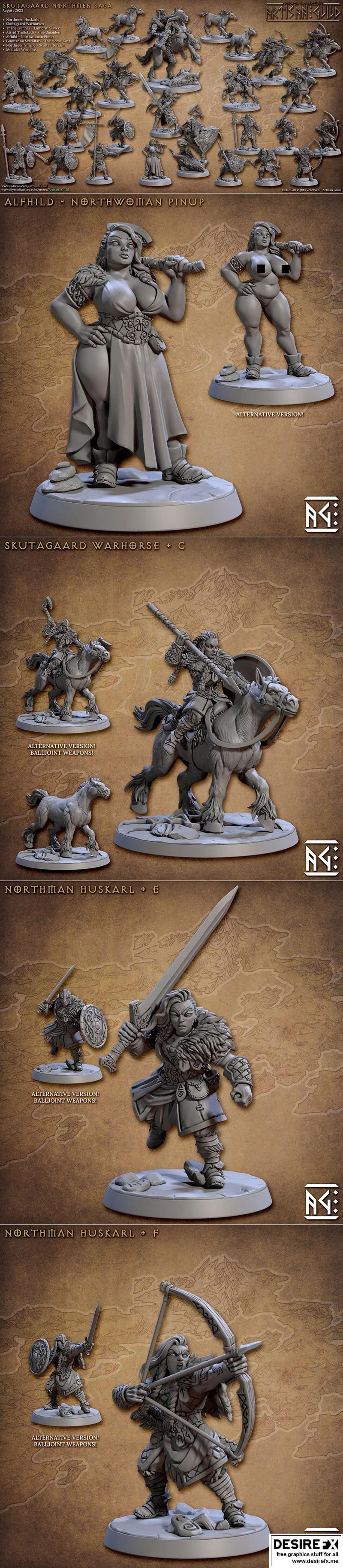 北境铁匠 guild 3D打印模型：斯库塔加德北地人史诗 saga|Artisan Guild – Skutagaard Northmen Saga August 2023 – 3D Print Model STL