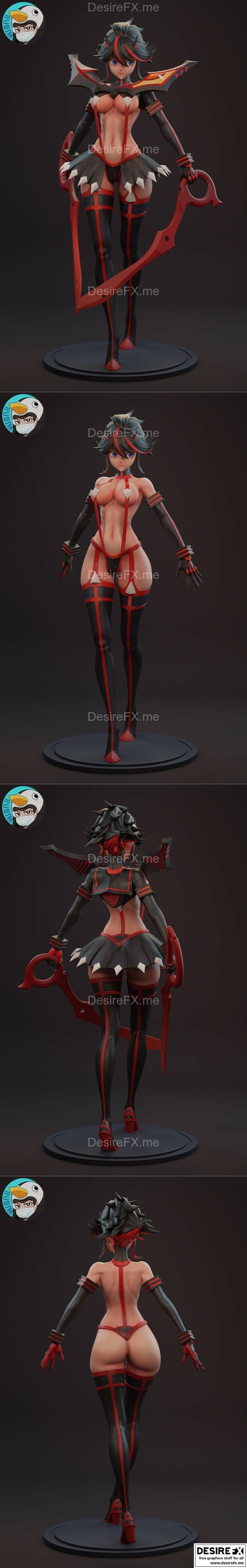 Rubim - 战斗天使艾丽莎 3D打印模型|Rubim – Kill la Kill Ryuko Matoi – 3D Print Model STL