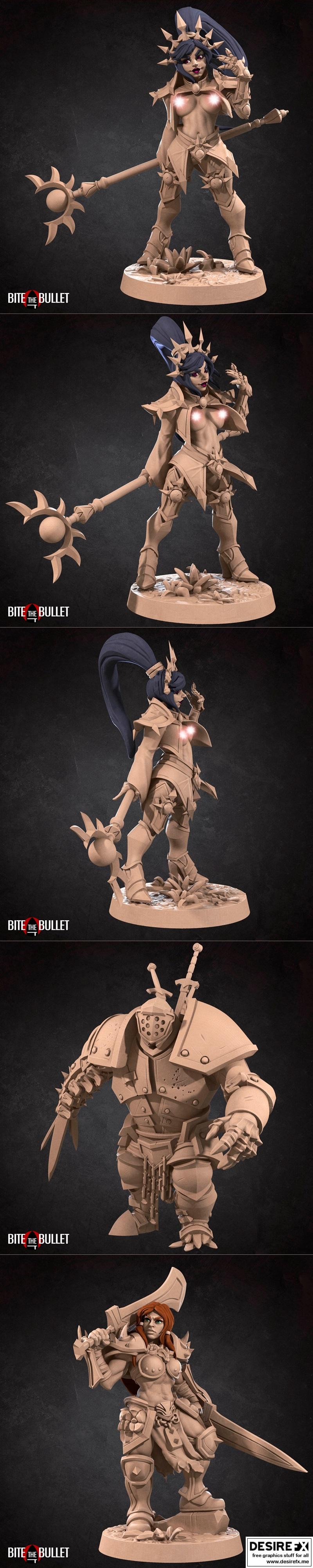 咬牙坚持——弹幕地狱英雄 3D打印模型|Bite The Bullet – Bullet Hell Heroes July 2023 – 3D Print Model STL