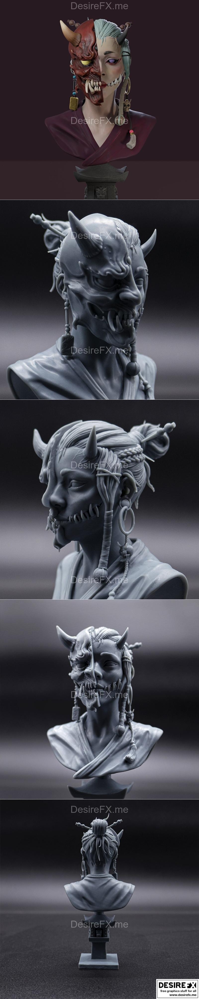 汉门街 3D打印模型|Hanmen Bust – 3D Print Model STL
