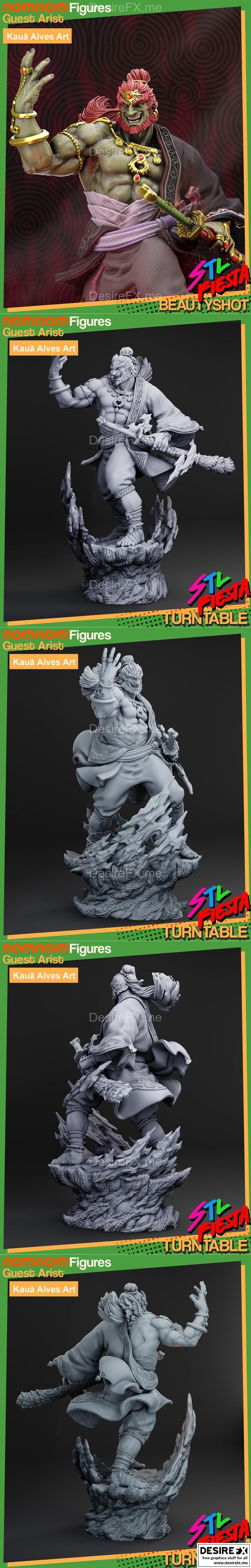Nomnom工作室出品：海拉鲁之影——甘顿与卡乌恩3D打印模型|Nomnom Figures – Ganon – Kauã – 3D Print Model STL