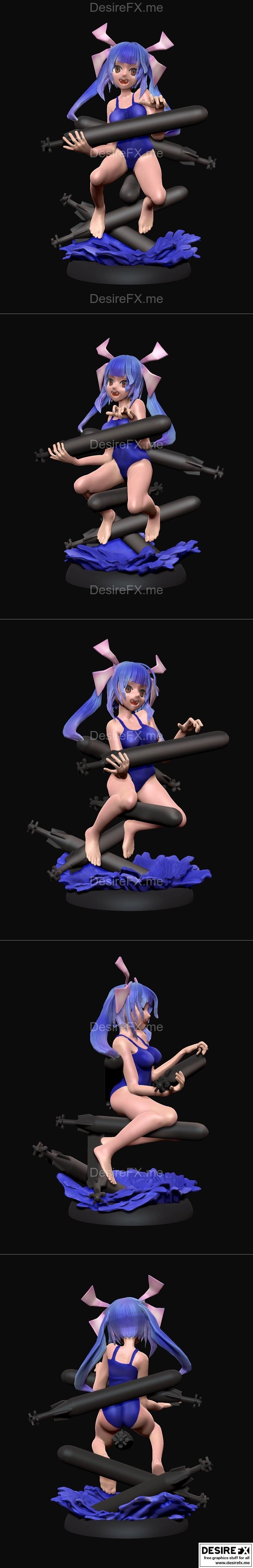 Kantai I19——KanColle 3D打印模型|Kantai I19 – KanColle – 3D Print Model STL