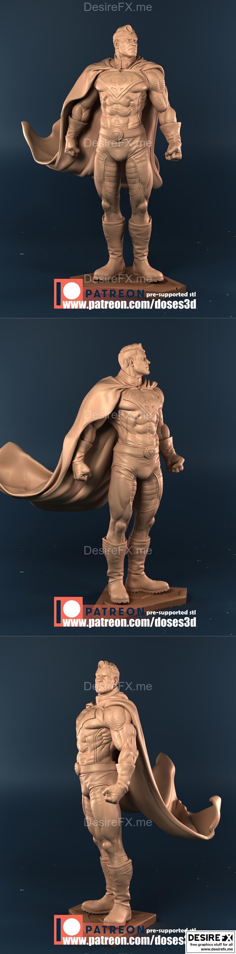 红超人 - 3D打印模型|Red Superman – 3D Print Model STL