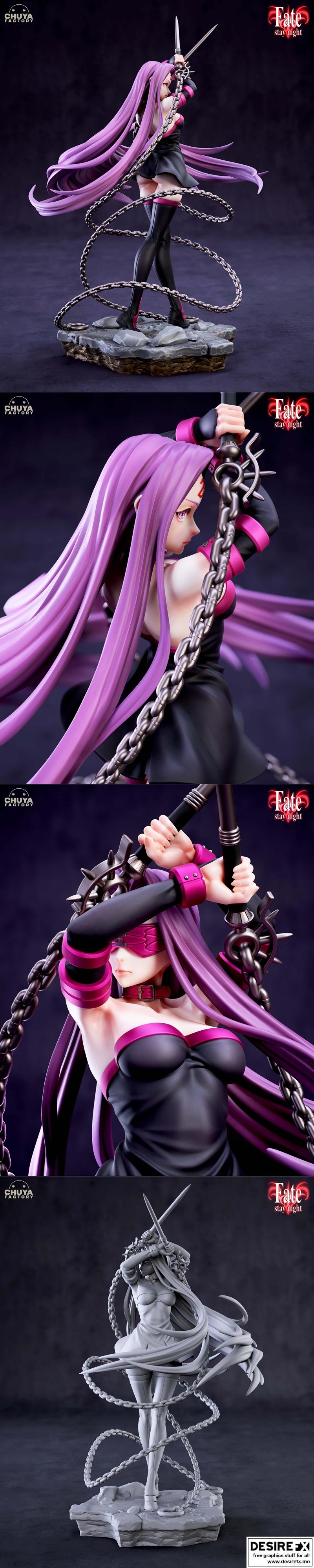 Chuya工厂 - 医女 - 3D打印模型|Chuya Factory – Medusa – 3D Print Model STL