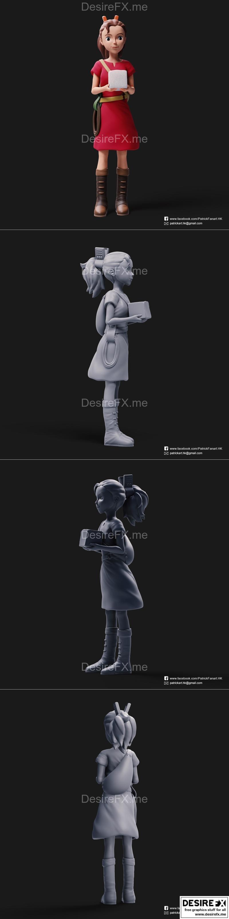 Arrietty 3D打印模型|Arrietty – 3D Print Model STL