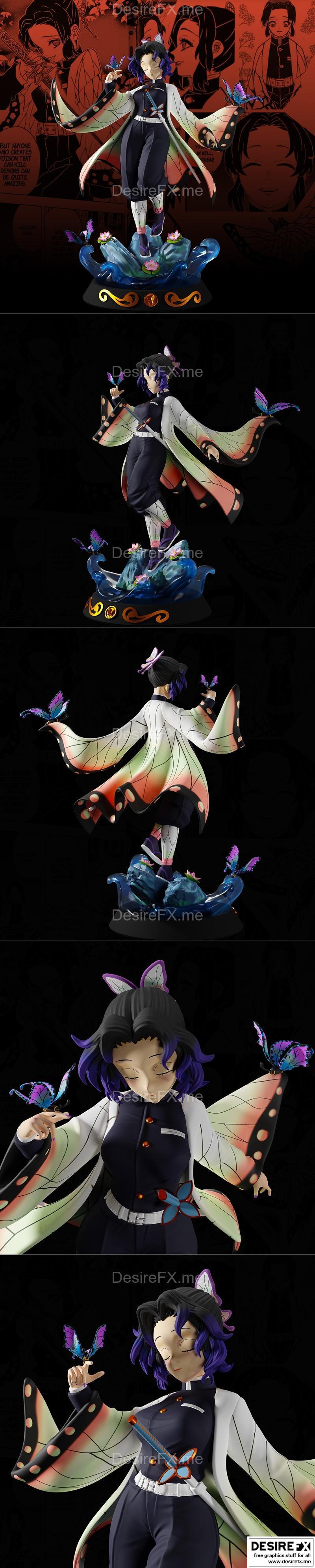 近卫文月 3D打印模型 STL|Shinobu Kocho – 3D Print Model STL