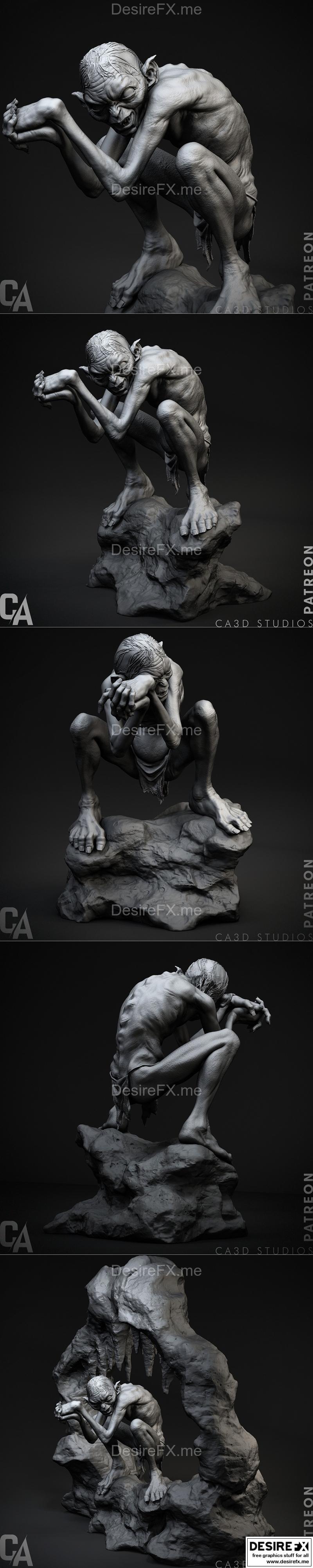Ca 3d Studios – Gollum – 3D Print Model STL