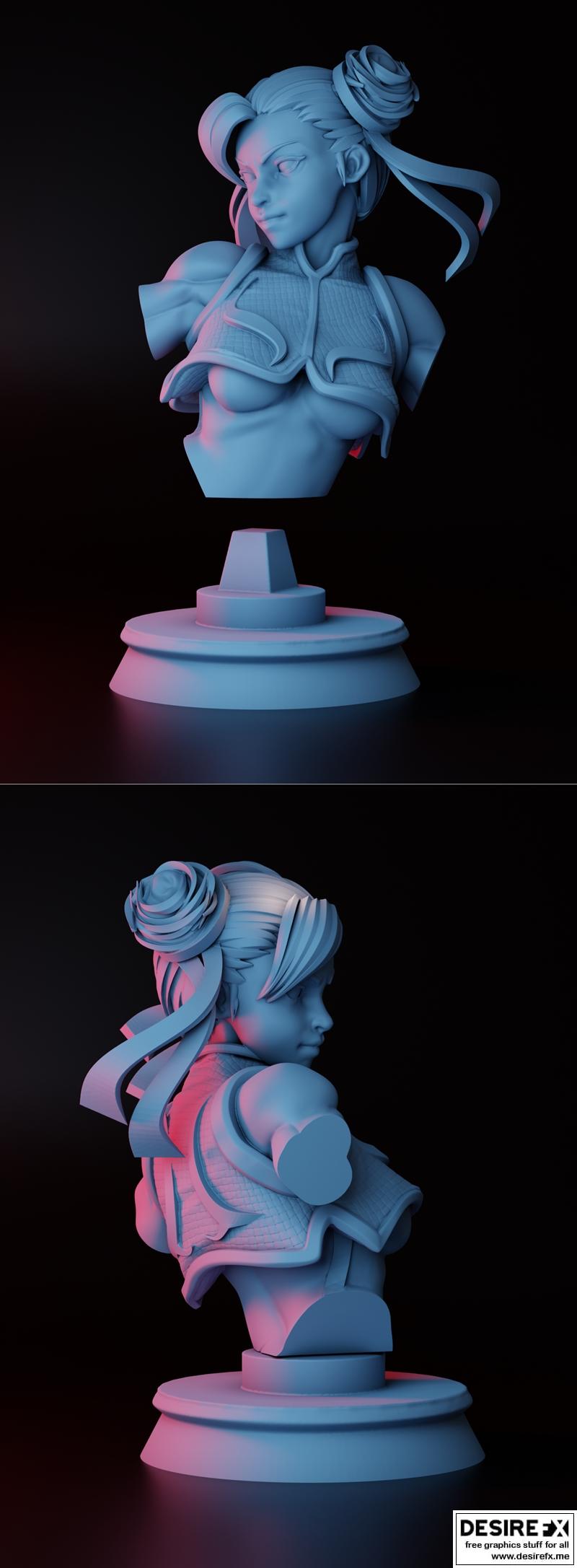春丽 3D打印模型|Chun-Li by Henry Fabian Varon Cortes – 3D Print Model STL
