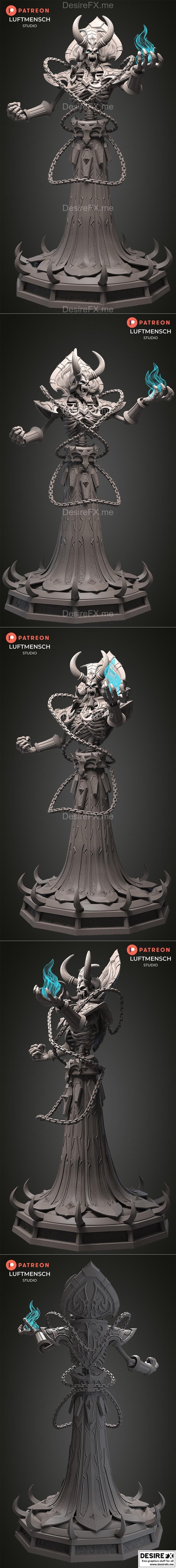 Luftmensch工作室 - 凯尔图扎德 - 3D打印模型|Luftmensch Studio – Kelthuzad – 3D Print Model STL