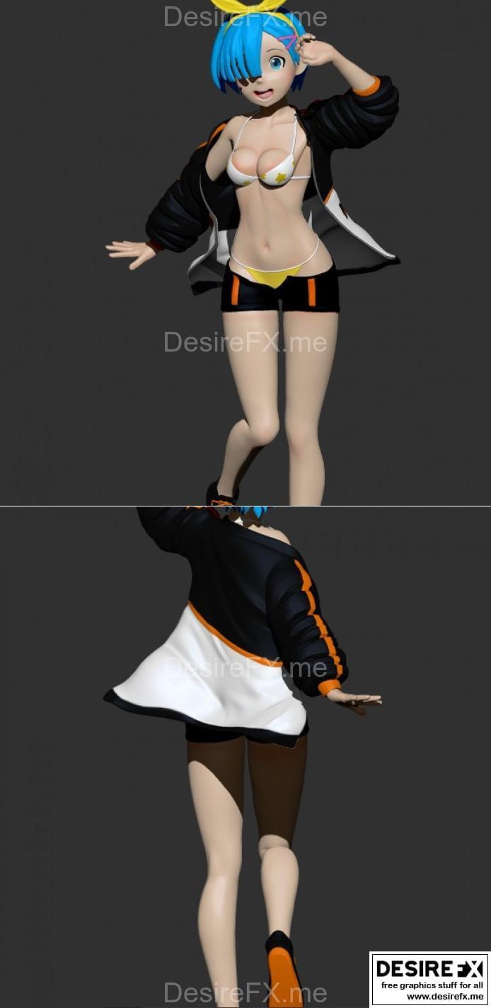 ReZero 3D打印模型：艾尔·冯角色造型还原|Rem – ReZero – 3D Print Model STL