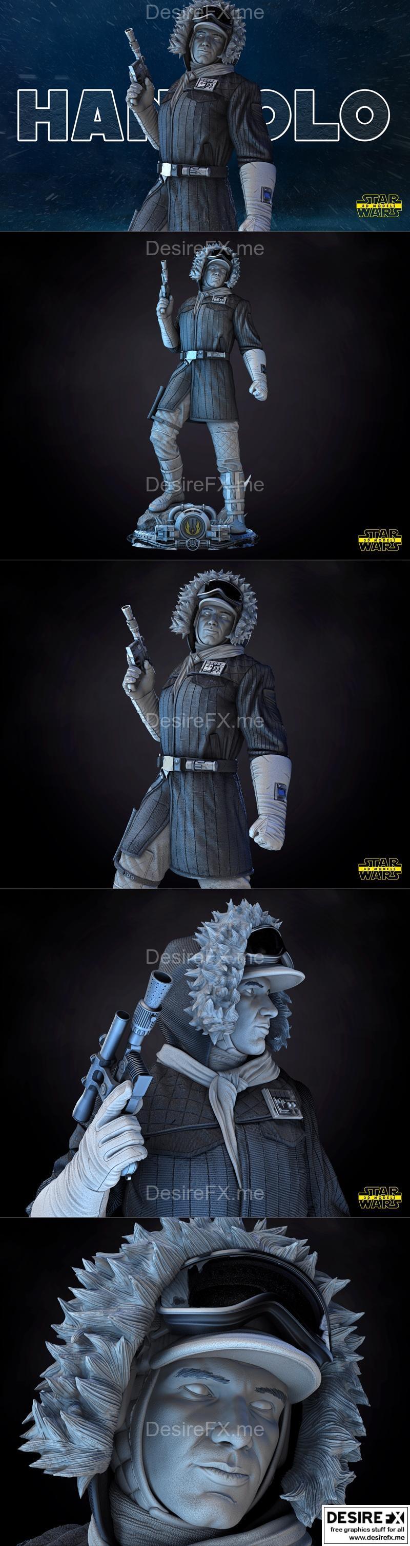星战汉 Solo 雪地服 3D打印模型|Star Wars – Han Solo Snow Suit Sculpture – 3D Print Model STL