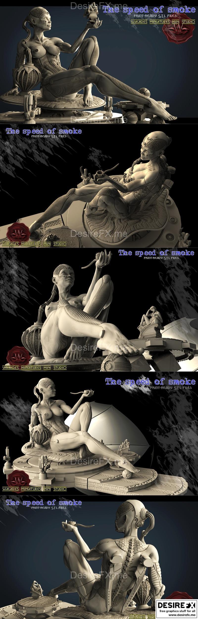 Walades Studio - 烟火之速 - 3D打印模型|Walades Studio – The speed of smoke – 3D Print Model STL