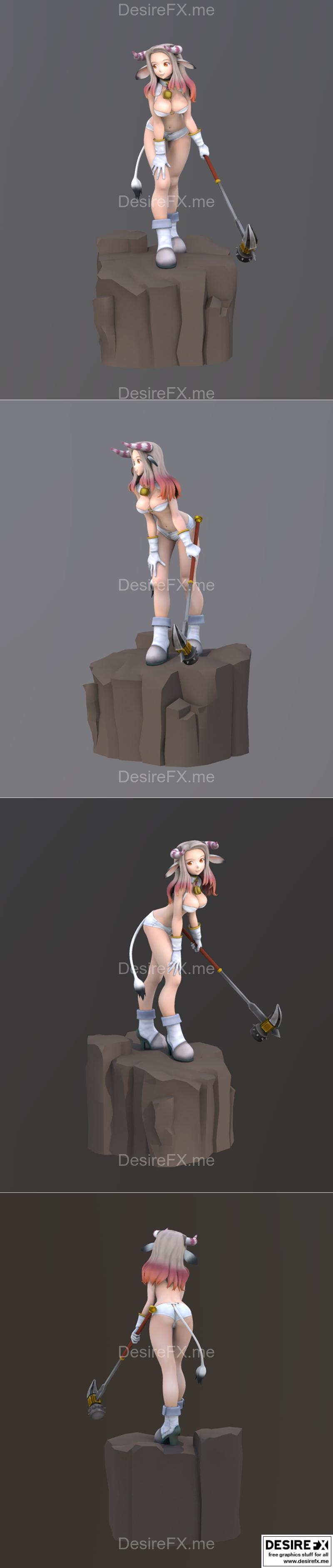Usimusume - 3D打印动漫模型|Usimusume – 3D Print Model STL