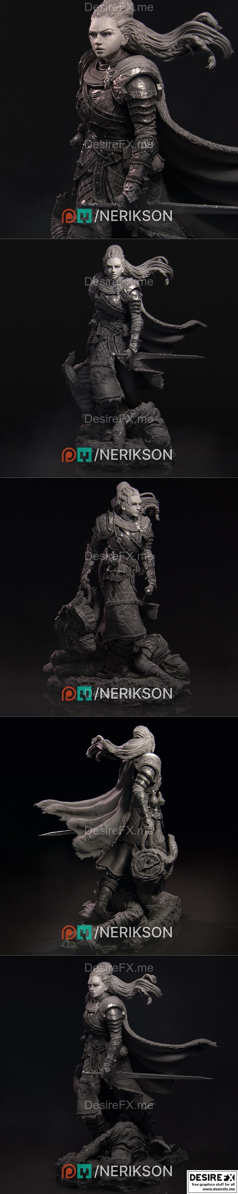 Nerikson工作室《Kalia：怪物猎人》3D打印模型|Nerikson – Kalia The Monster Hunter – 3D Print Model STL