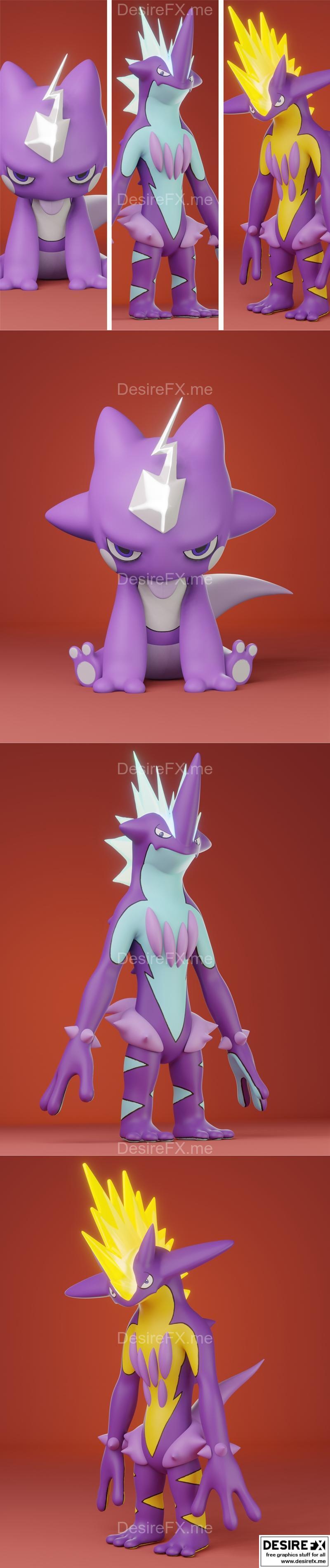 宝可梦 Toxel 3D打印模型|Pokemon Toxel Evolution Pack – 3D Print Model STL