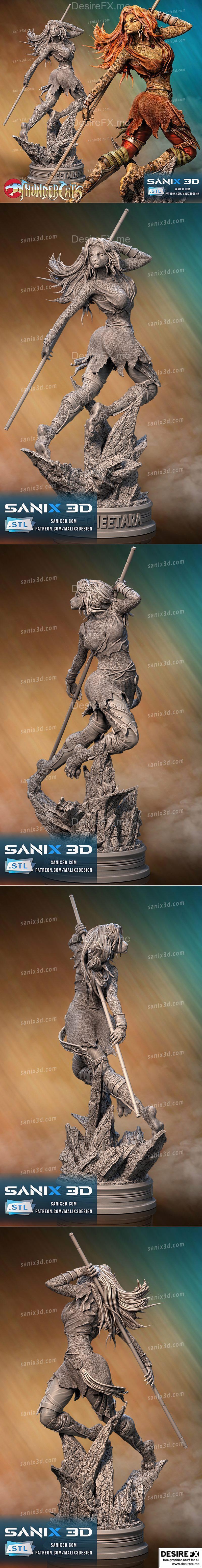 Sanix – 雷霆猫 – Cheetara 3D打印模型|Sanix – Cheetara (Thundercats) – 3D Print Model STL