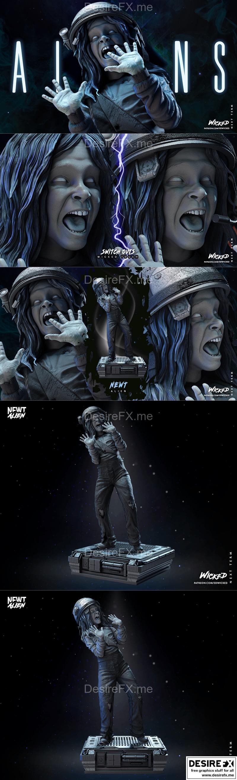 WICKED角色雕像3D打印模型|WICKED – Rebecca Newt Jorden Statue – 3D Print Model STL