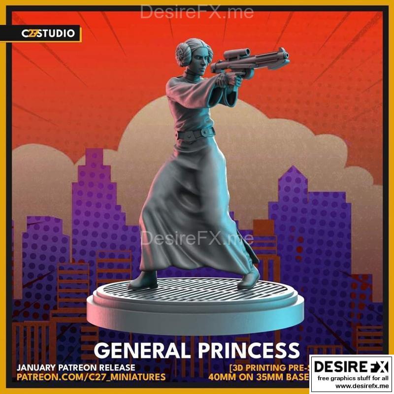 3D打印模型：公主系列角色造型|General Princess – 3D Print Model STL