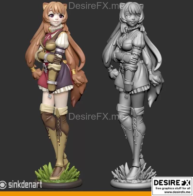 Raphtalia英雄盾牌3D打印模型|Raphtalia FanArt – The Rising of Hero Shield – 3D Print Model STL