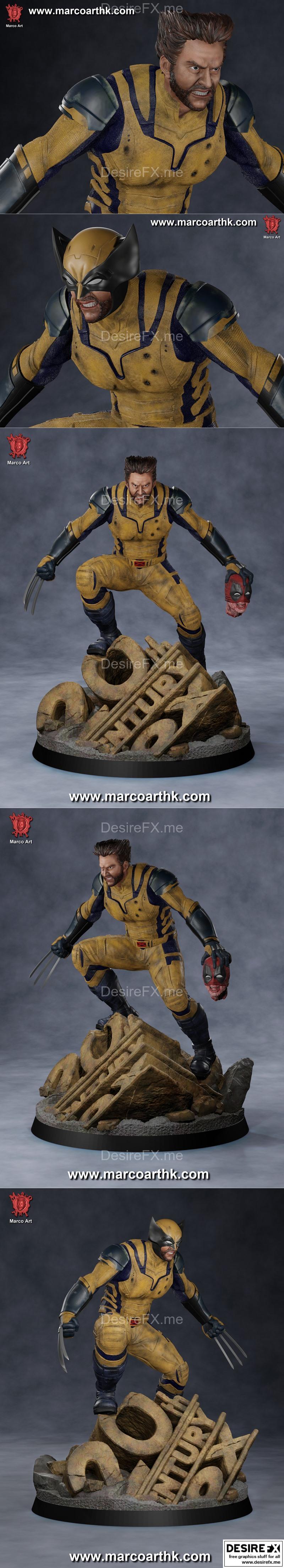 Marco Art - 狼人（ Wolverine ）3D打印模型|Marco Art – Wolverine – 3D Print Model STL