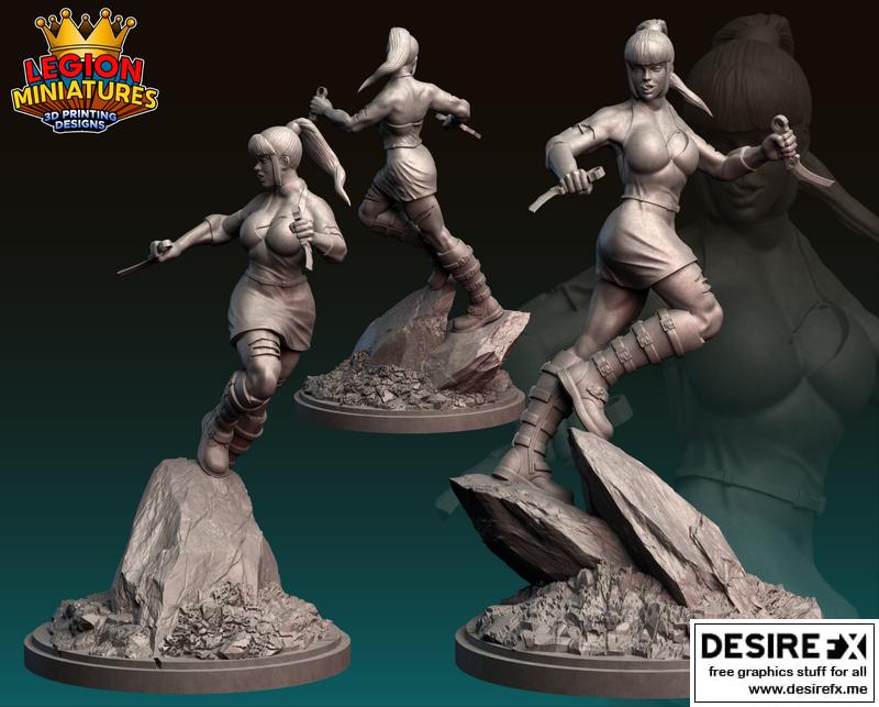 Punchline系列角色亚历山德拉·凯 - 3D打印模型|Punchline – Alexis Kaye – DC Comics – 3D Print Model