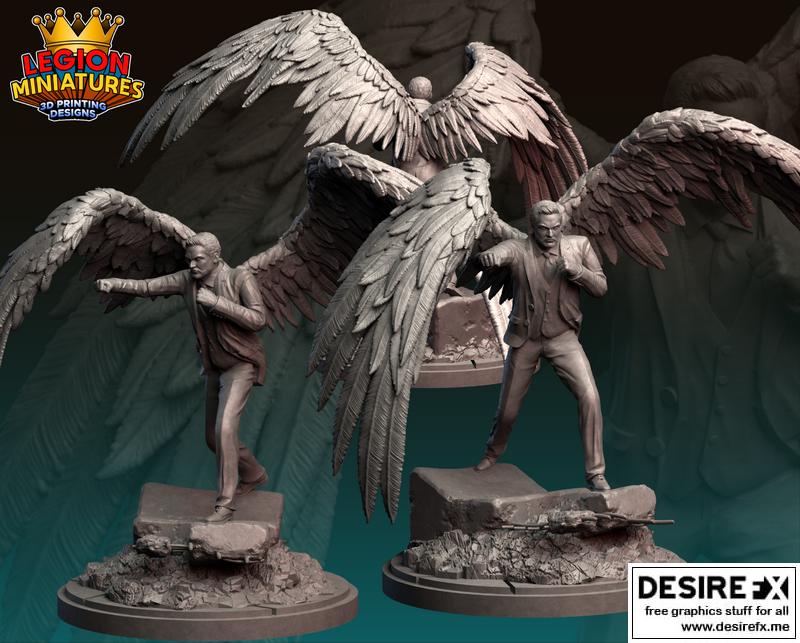 路西法——撒旦星晨——DC漫画——3D打印模型|Lucifer – Samael Morningstar – DC Comics – 3D Print Model