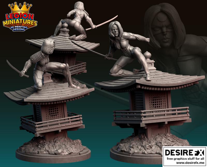 Yamashiro Tatsu 3D打印模型|Katana – Yamashiro Tatsu – DC Comics – 3D Print Model
