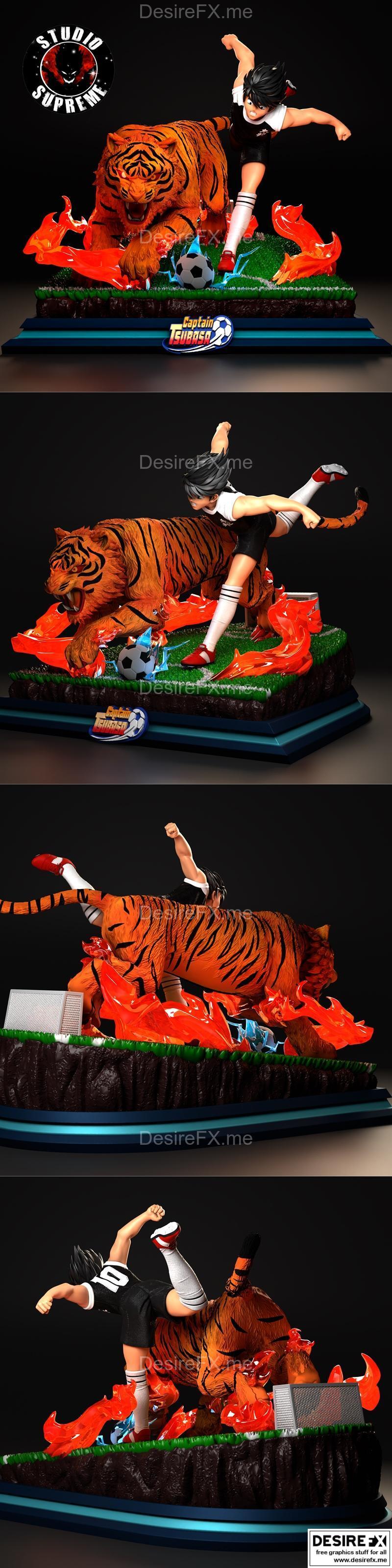 极限先锋 - 足球小将 - 3D打印模型|Supreme Studio – Captain Tsubasa – 3D Print Model STL