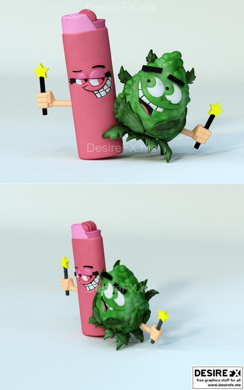 独家呈现——旺达与科莫 3D打印模型|Exclusive – Wanda and Cosmo – 3D Print Model STL