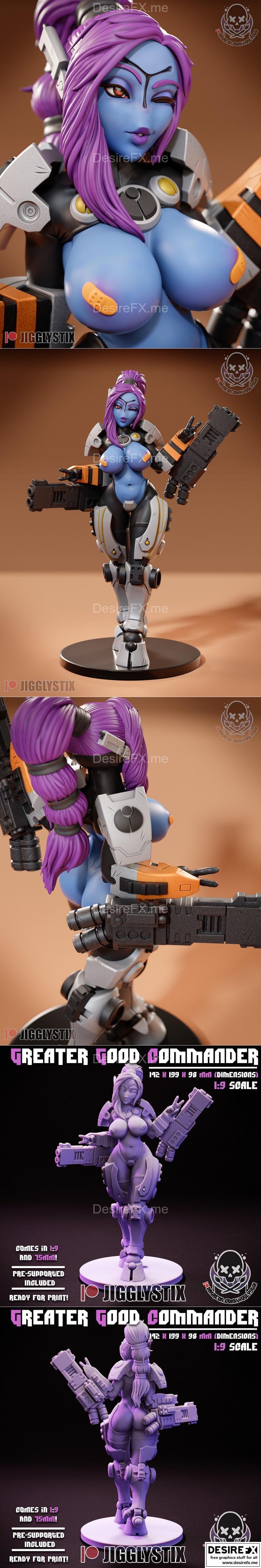 Jigglystix 3D打印模型：善良指挥官|Jigglystix – Greater Good Commander – 3D Print Model STL