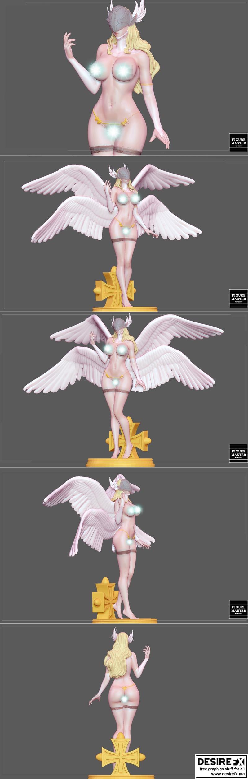 Figuremaster - 3D打印动漫角色模型|Figuremaster – Angewomon NSFW – 3D Print Model STL