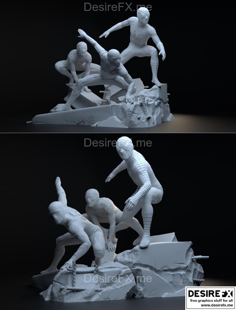 迪奥拉玛 3D打印模型 蜘蛛侠|Spiderman Diorama – 3D Print Model STL