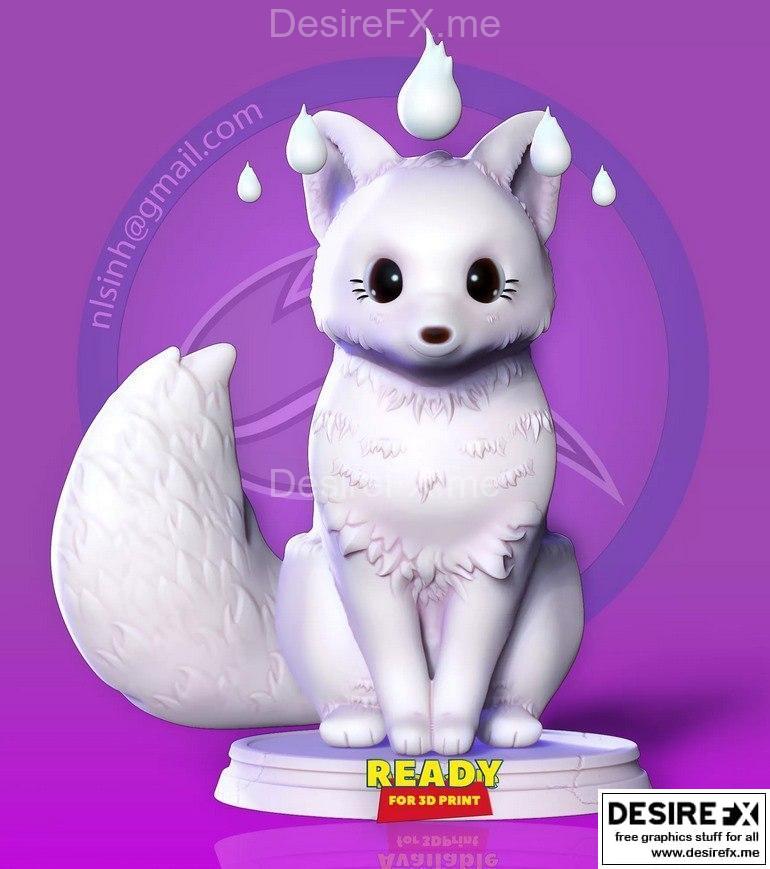 狐娘3D打印模型|La chica del zorro – 3D Print Model STL