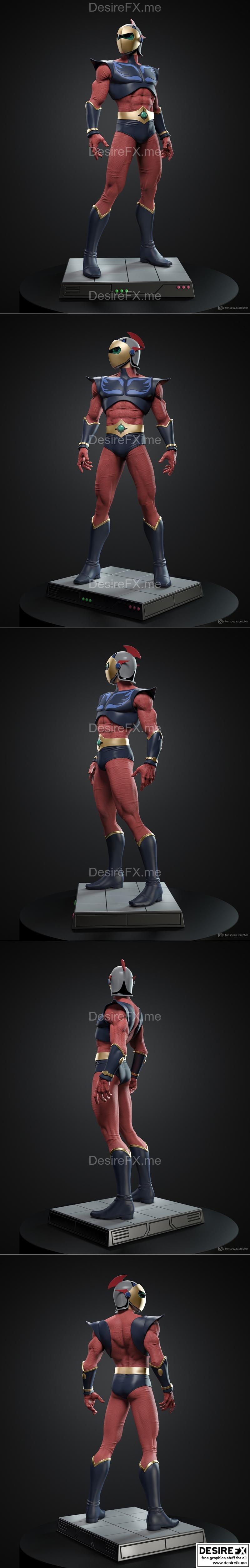 Actarus - 3D打印模型|Actarus – 3D Print Model STL