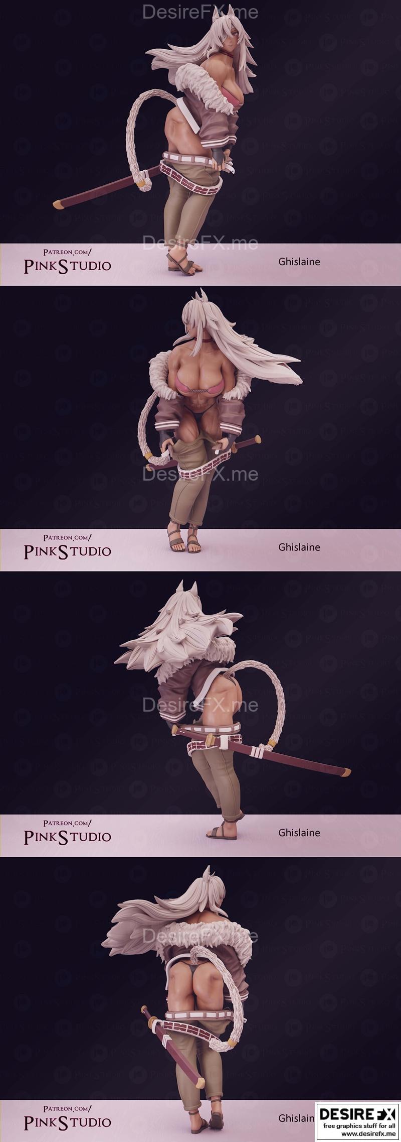 粉晶工作室 - 转生贤者 - 甘斯琳·德多利亚 3D打印模型|Pink Studio – Mushoku Tensei – Ghislaine Dedoldia – 3D Print Model STL